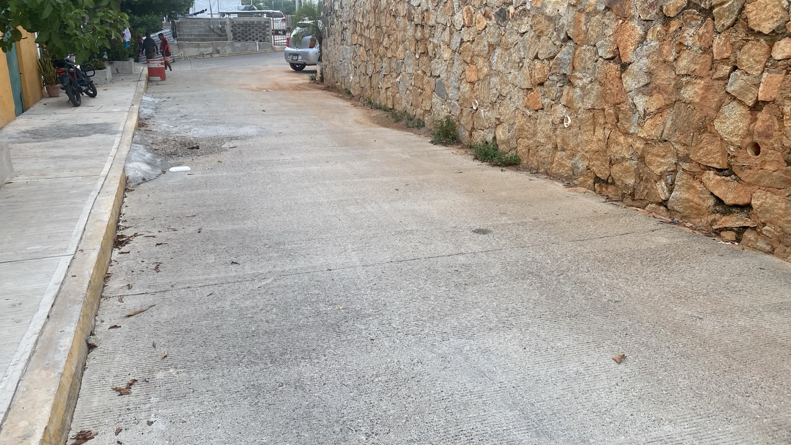 Evidencia fotográfica de pavimentación de Andador 7