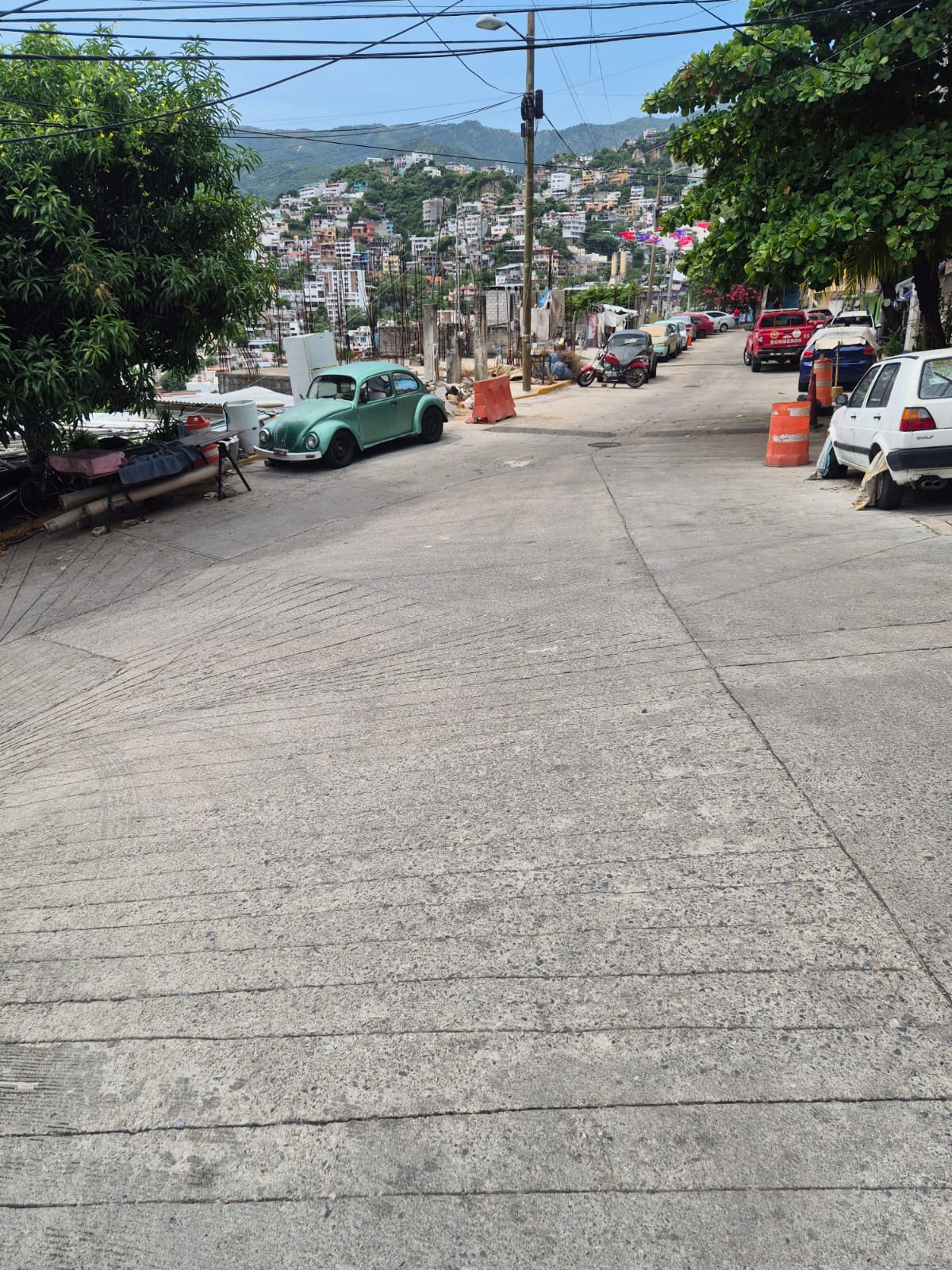 Evidencia fotográfica de la rehabilitación de concreto hidráulico en Calle Pénjamo