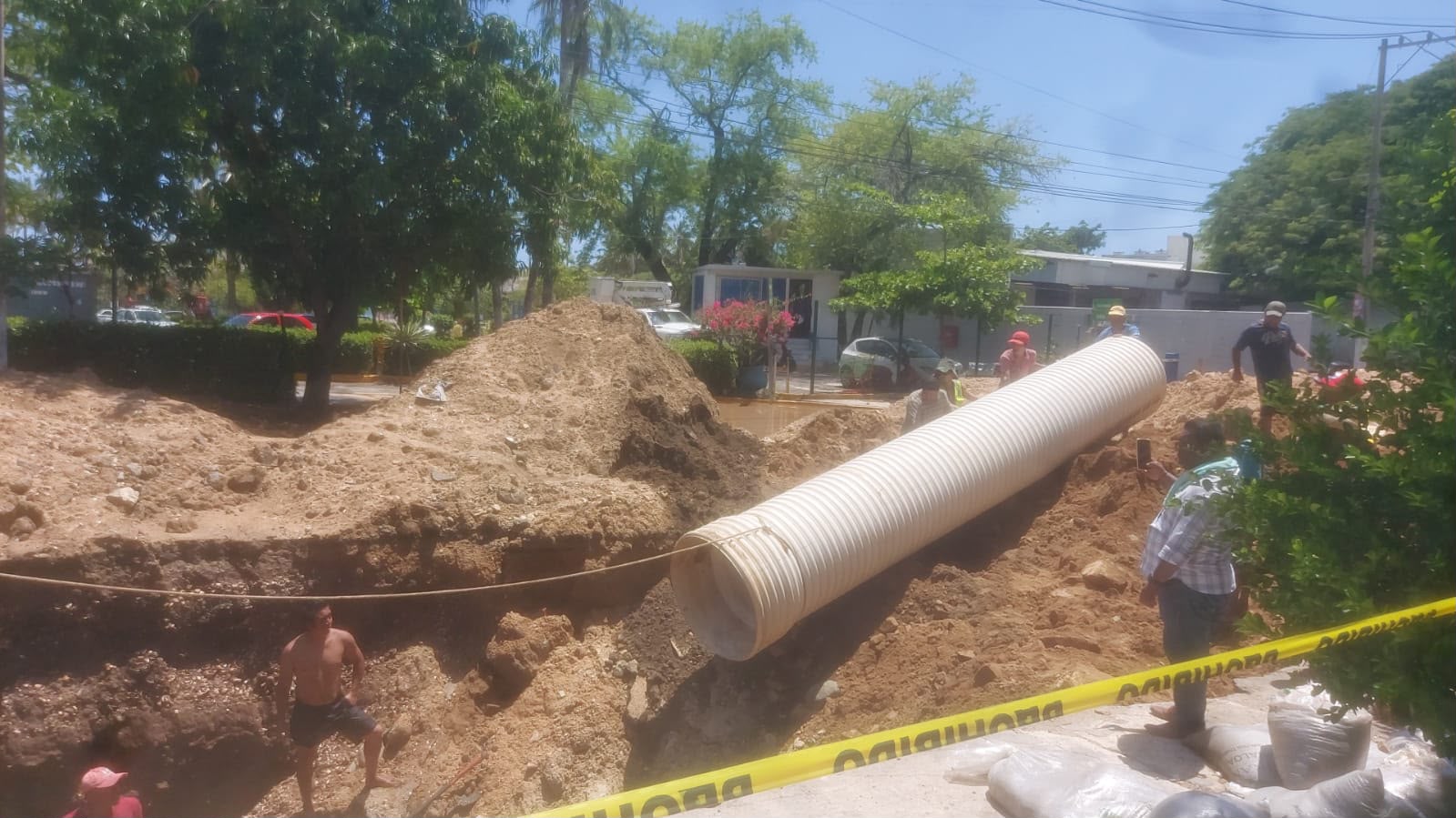 Evidencia fotográfica de la rehabilitación de drenaje sanitario en Pedro Vasco Núñez de Balboa
