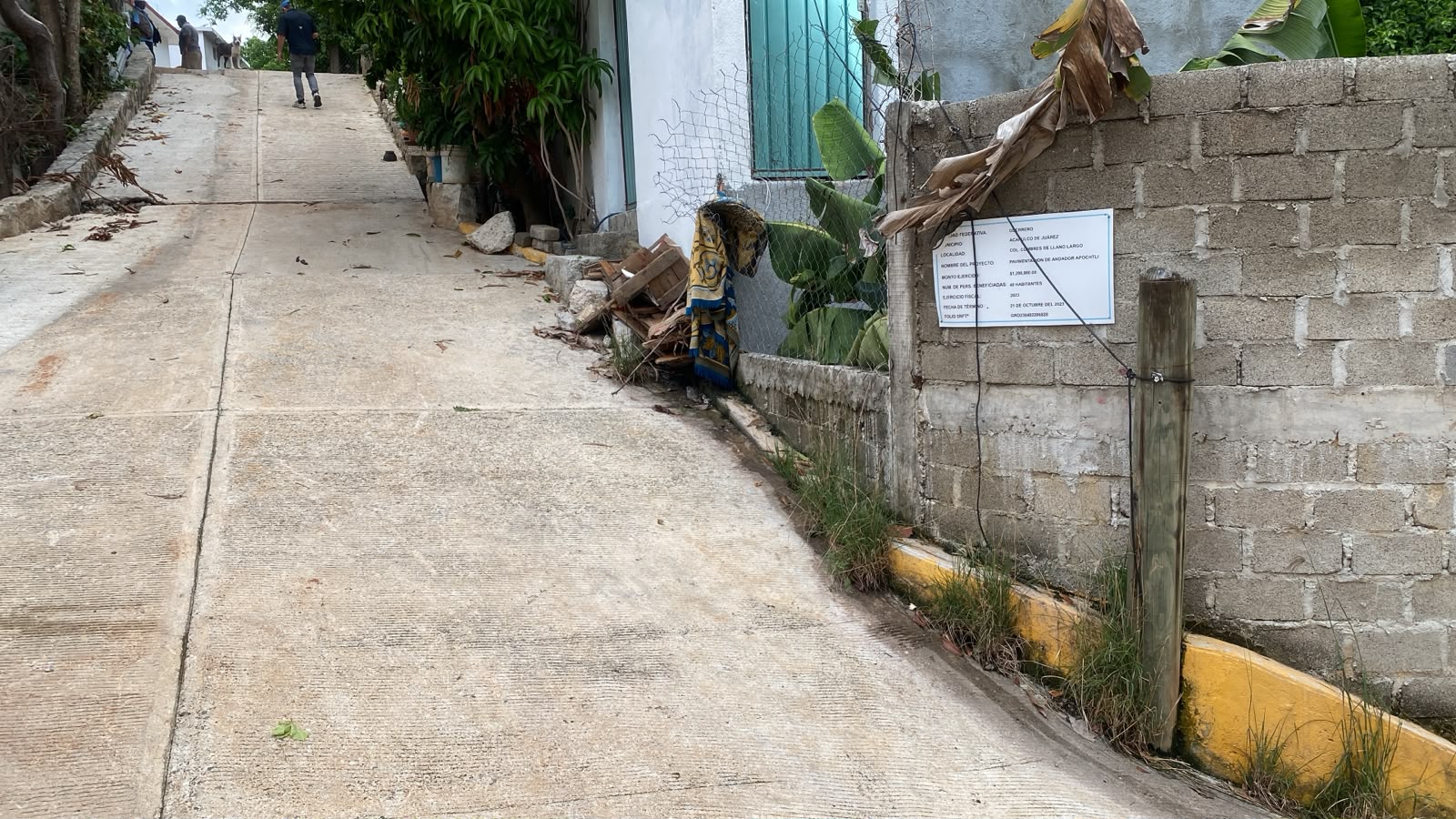 Evidencia fotográfica de Pavimentación de Andador Apochtli