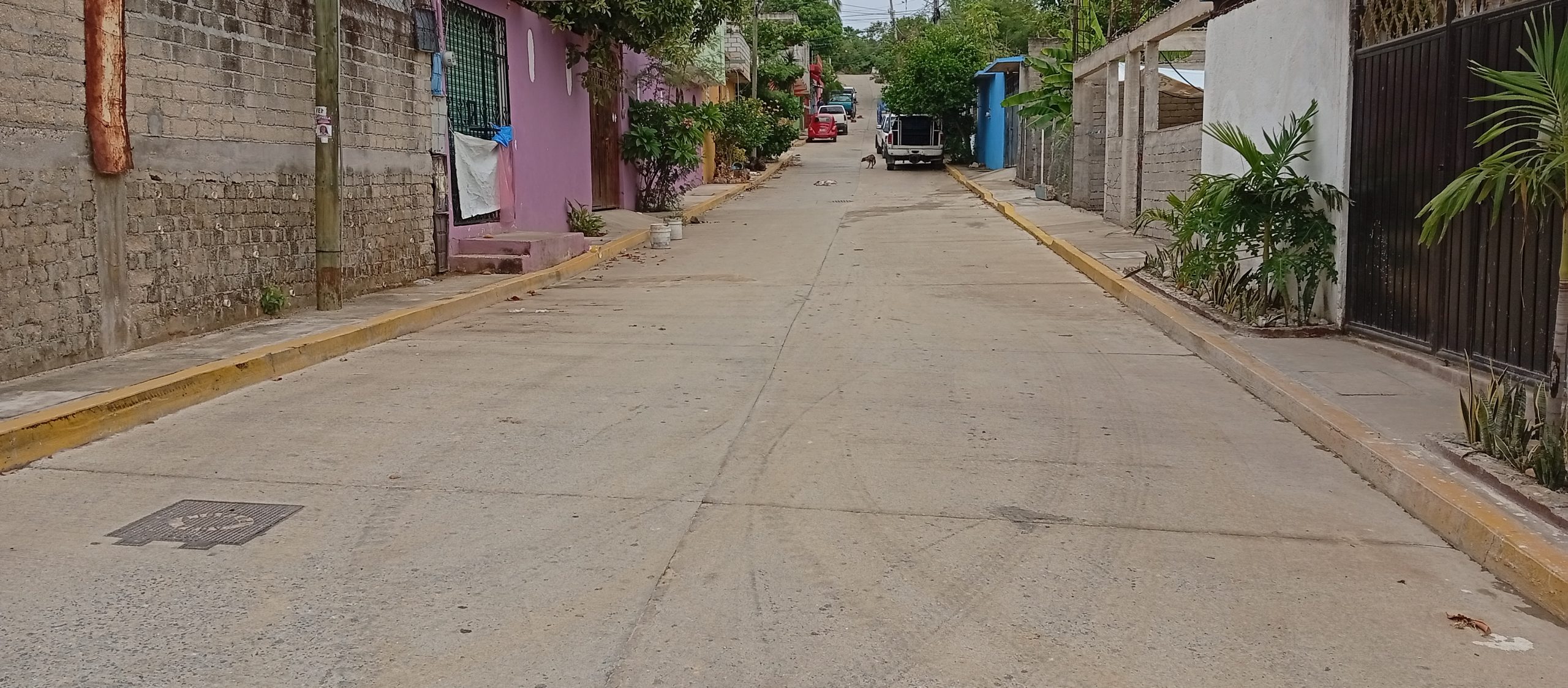 Construcción de drenaje sanitario en calle Flor de Mayo