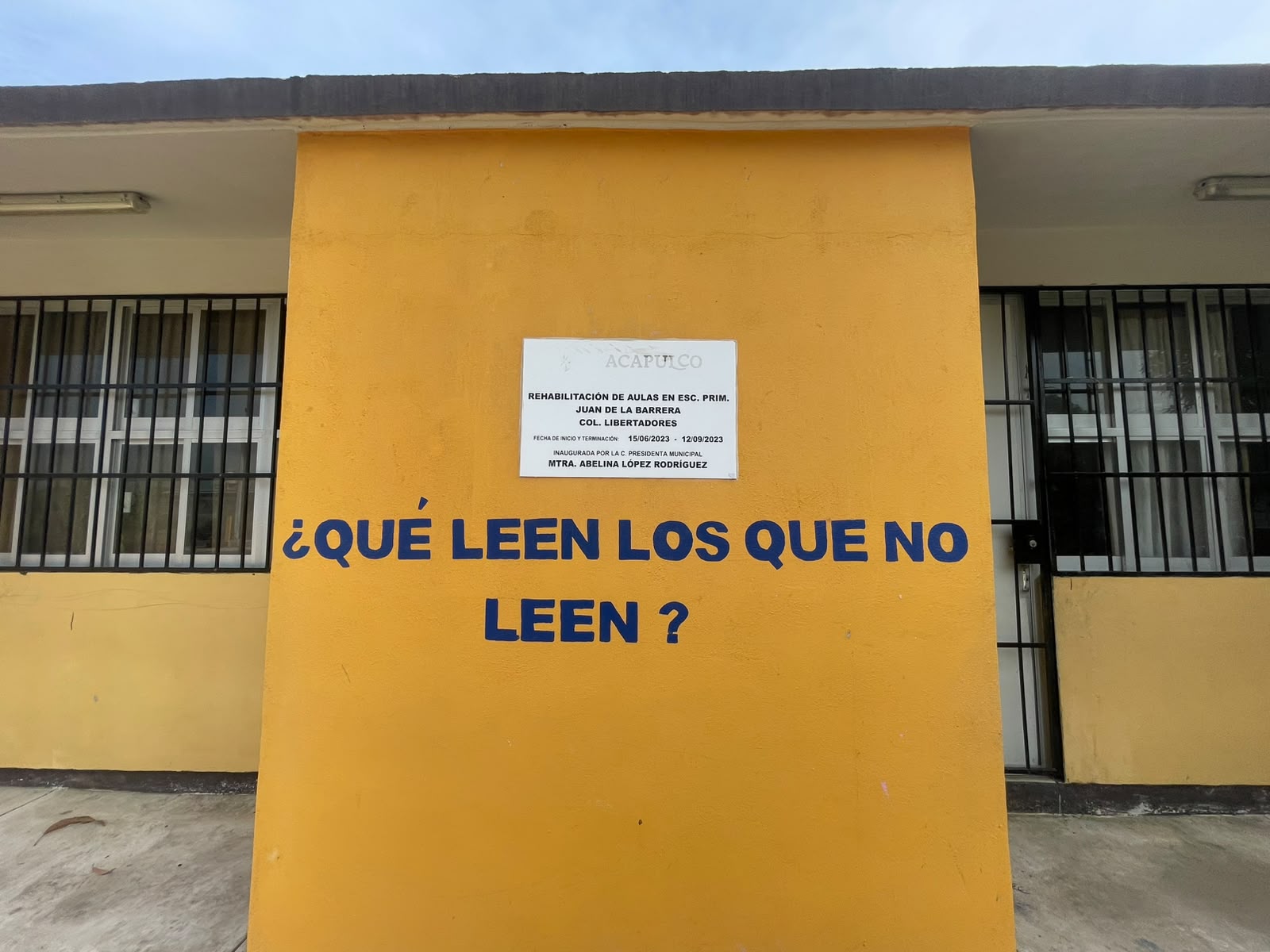 Evidencia fotográfica de la obra 38 del Distrito 6